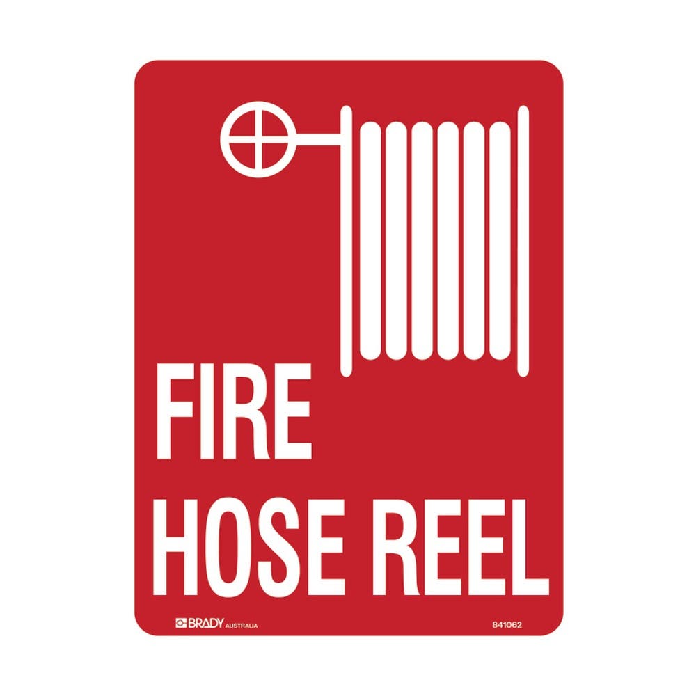 Sticker FIRE HOSE REEL + Hose Pictogram 250 X 350mm Luminous Vinyl 406497 833477