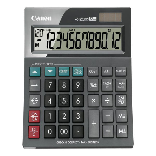 Canon Calculator AS-220RTS 12 Digit Check + Correct_1025309_AS220RTS