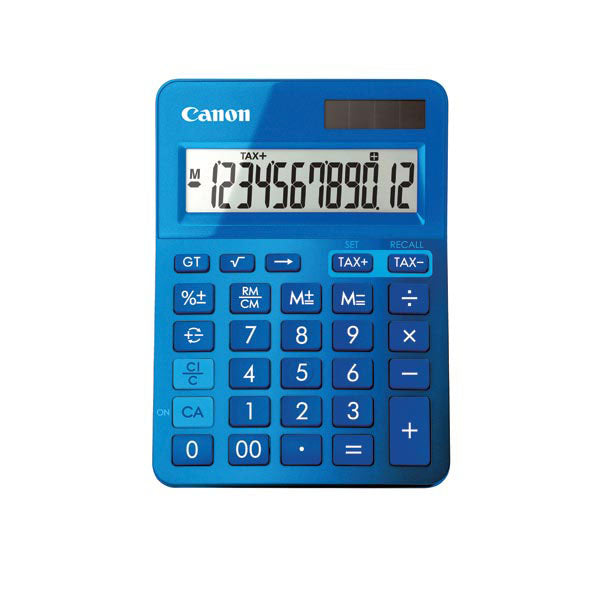 Canon Calculator Ls123km 12 Digit Desktop Metallic Blue_410152202_LS123KMBL
