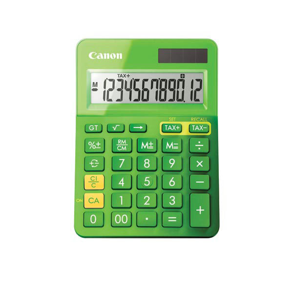 Canon Calculator LS123Km 12 Digit Desktop Metallic Green_410152204_LS123KMGR