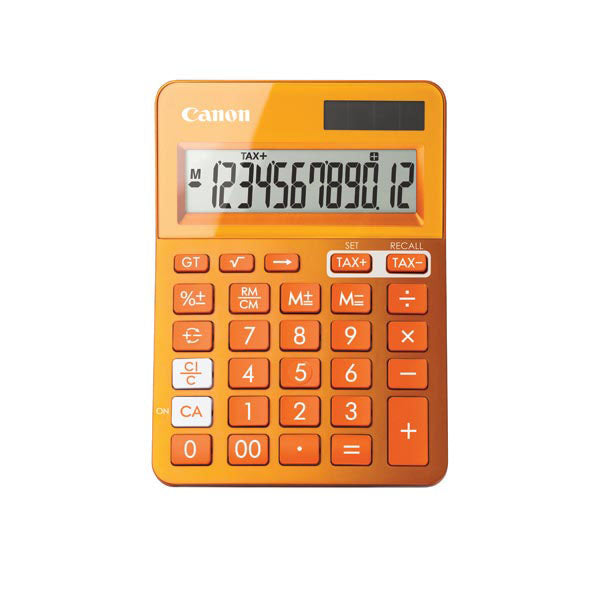 Canon Calculator Ls123km 12 Digit Desktop Metallic Orange_410152205_LS123KMOR