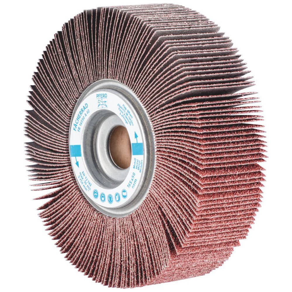 Wheel Flap Unmounted 165 X 50 x 25.4mm Alu/Oxide A40 Pferd 417094 44731041