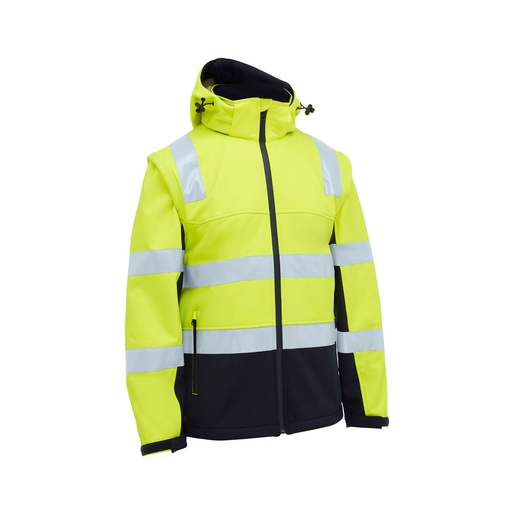 Jacket Softshell 3 IN 1 Hi-Vis Taped Two Tone Bisley 2XL Yellow/Navy_40051650_BJ6078T_TT04_2XL