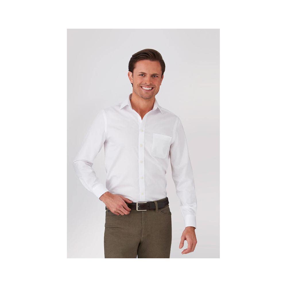 Shirt Twill L/S Cotton/Poly White 2XL City Collection_40080387_4200-WHT-2XL
