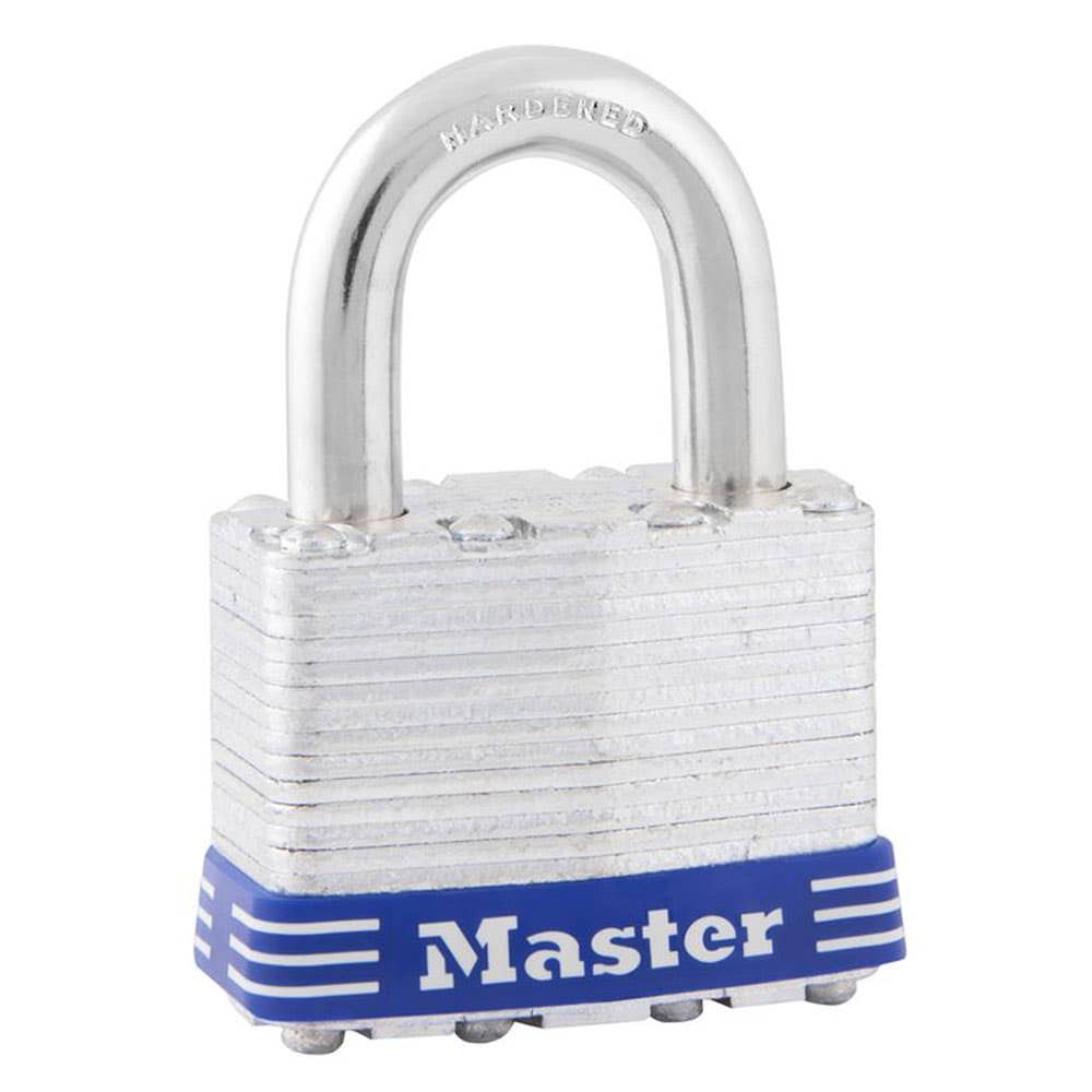 Padlock Laminated Steel Hardened Steel Shackle 44mm 1DAU Master Lock 4228005 1DAU