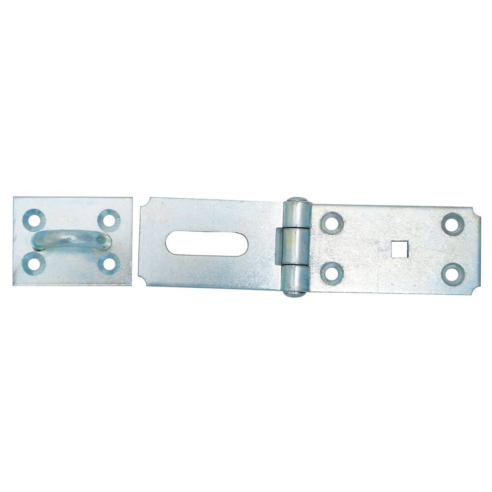 Hasp & Staple Heavy Duty Zinc Plated Brass Pin 180mm 050HX180 Notchka 4235007 050HX180