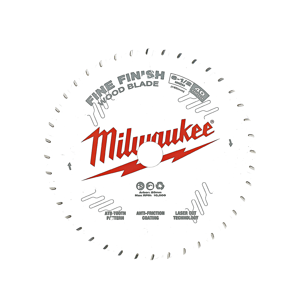 Millwaukee 165mm Saw Blade 40t 5/8 Bore 426616 48408622