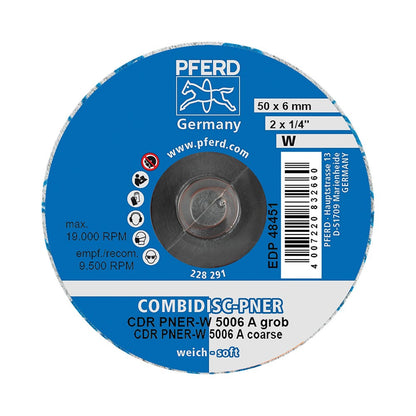 Disc Non Woven Combidisc CDR PNER W 5006 A Coarse Soft 50mm Pferd 40004683 42779021