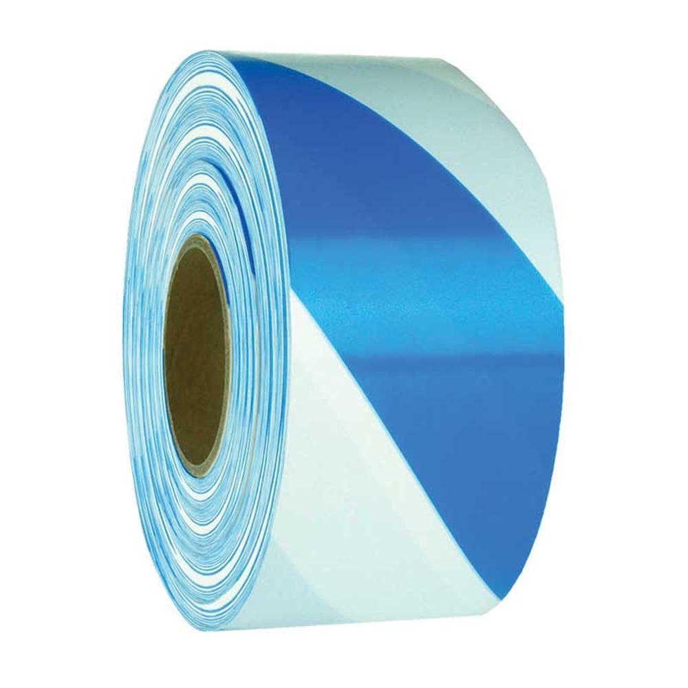 Barrier Tape Blue/white 75mm X 50m    873562 430327 873562