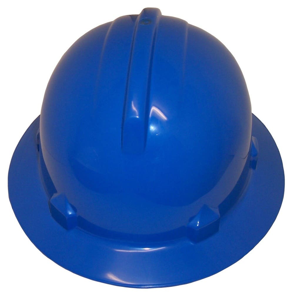 Hard Hat Blue Full Brim 6 Point Harness Unvented 3M HH40_433577_7012921828