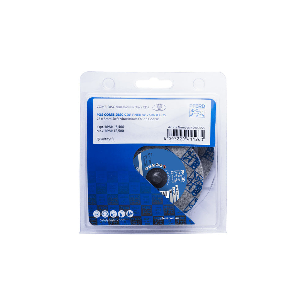 POS COMBIDISC pressed non-woven disc CDR PNER dia. 75 mm soft A coarse_40108525_49900055