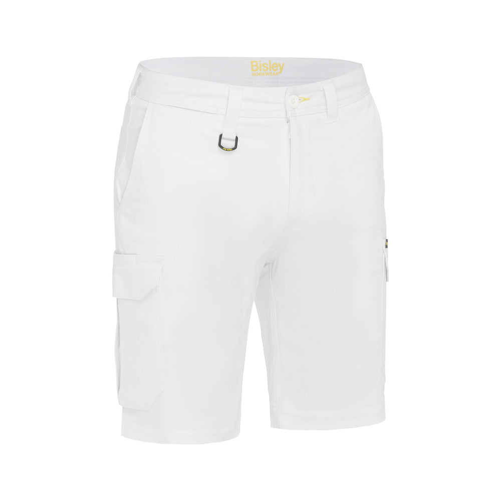 Shorts Stretch Cotton Drill Cargo 280gsm BSHC1008 White 72R_40050108_BSHC1008_BWHTR72