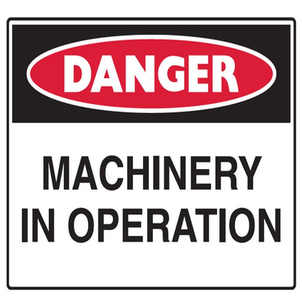 Sign  Danger Machinery In Operation 600 X 450 Poly 442939 875347