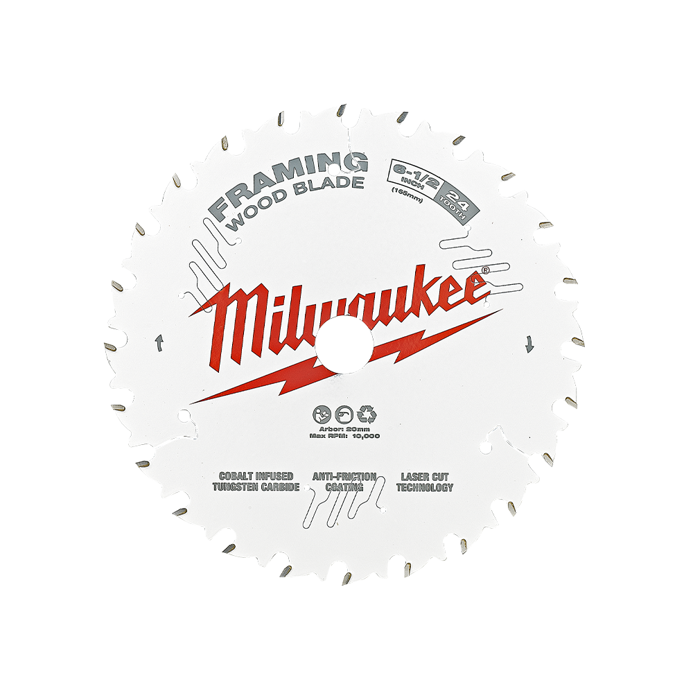 Blade Saw Circular Wood 165 X 16mm 24 Teeth Milwaukee 445714 48408620