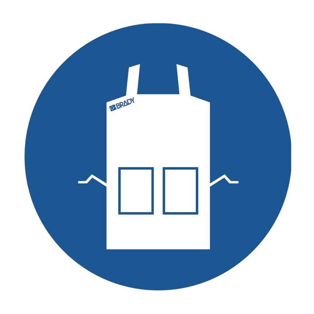 Sign Picto Apron 200mm Diam Self Sticking 448372 840290
