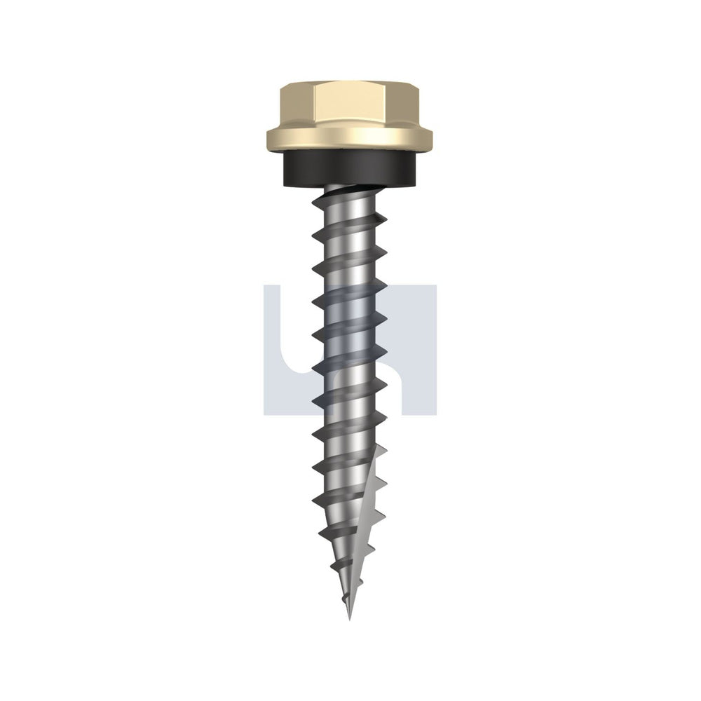 Type 17 Hex Head + Washer Primrose - Cl4 As3566 #10-12 30 - Pk 1000_40095555_TPRW4SH1012030