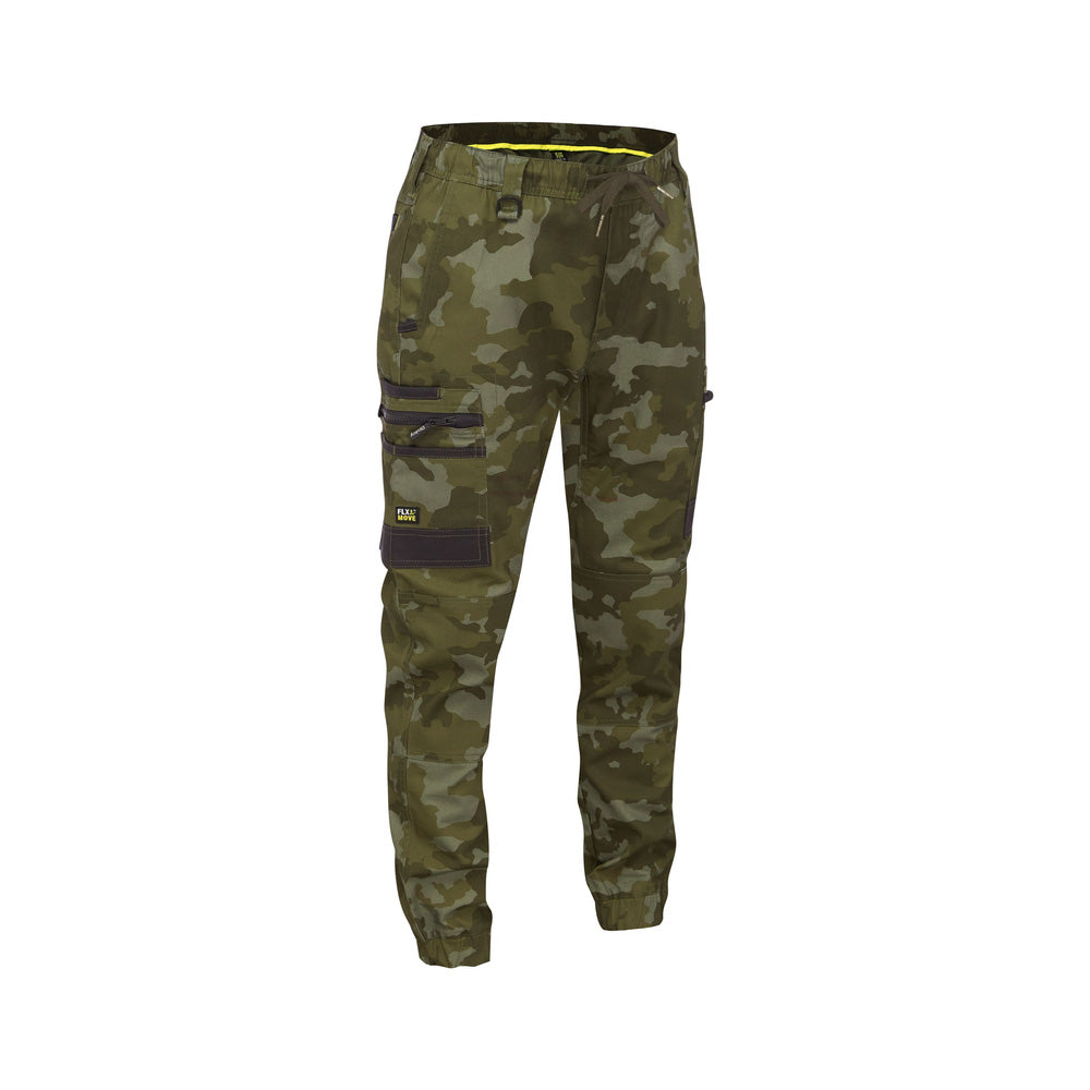Pants Stretch Camo Cargo Cotton 280gsm Green 72R Bisley_40114784_BPC6337_PGRNR72