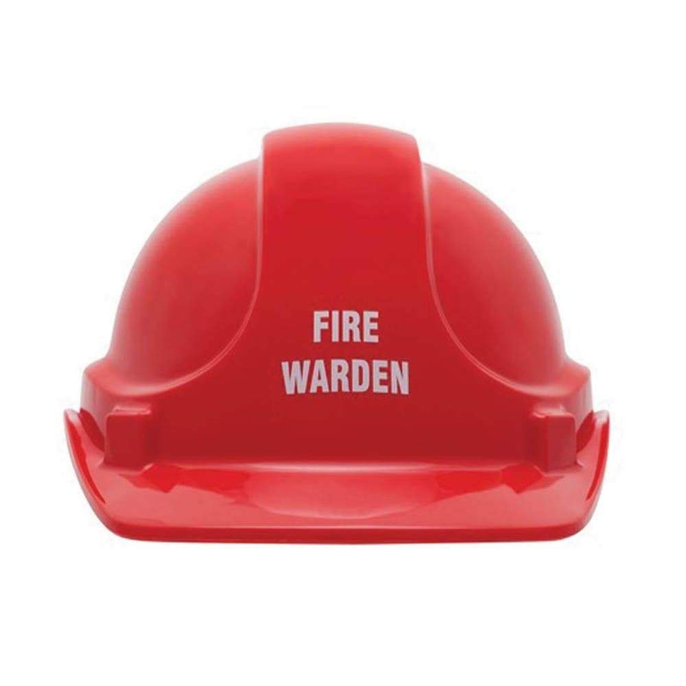 Unisafe Fire Warden Hard Hat Red 878727 454403 878727