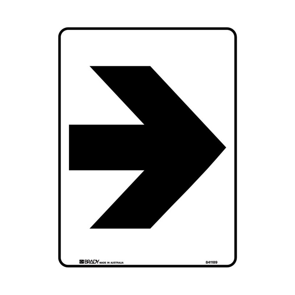 Directional Sign Arrow Symbol 450x600 Poly Black/white 841186 455529 841186