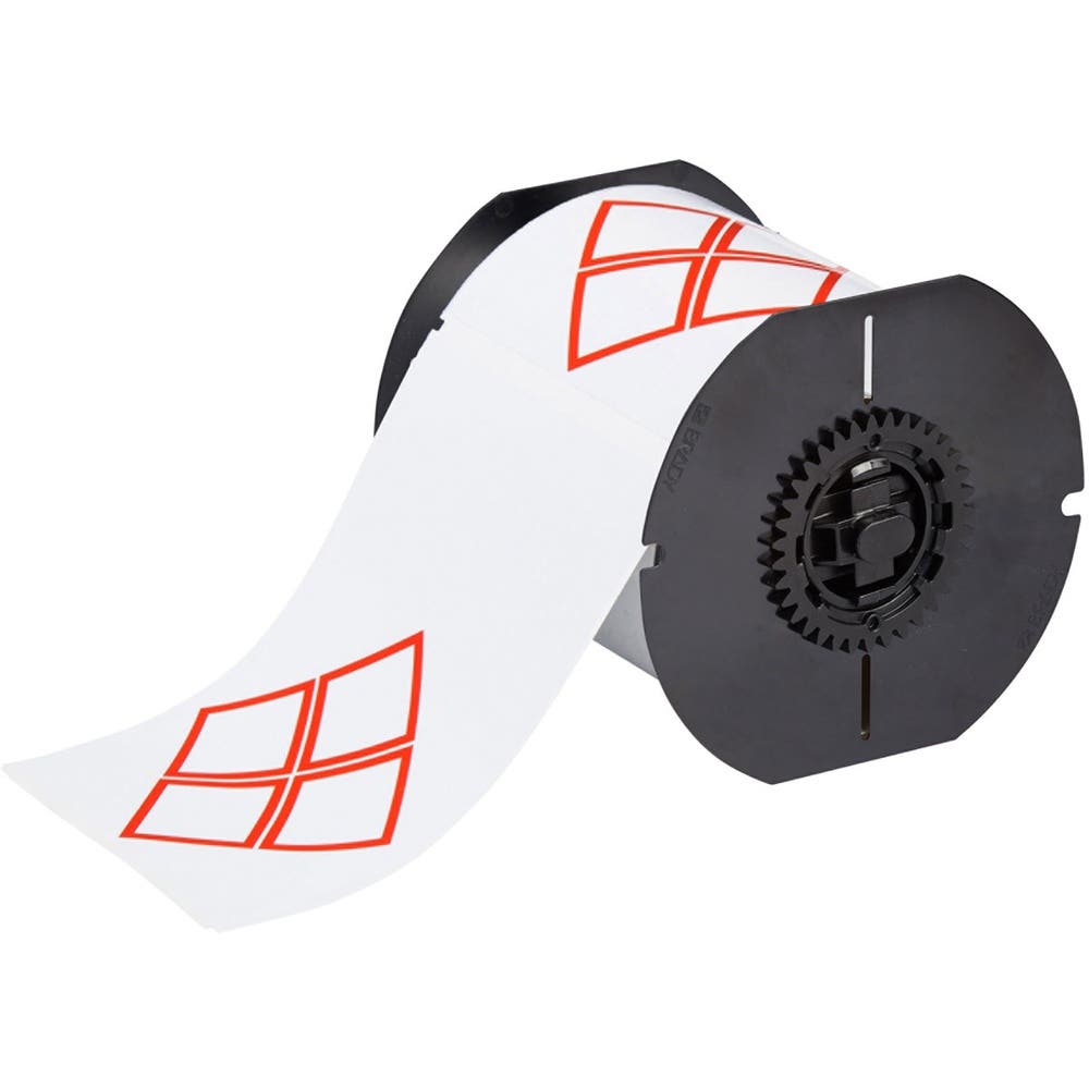 Label B-7569 GHS Vinyl Material Red On White 105mm X 155mm CLP4B Brady 456224 121650