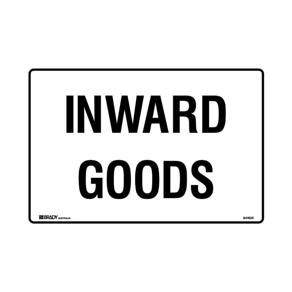 Sign Goods Inwards 450 X 300mm Poly 460477 841625