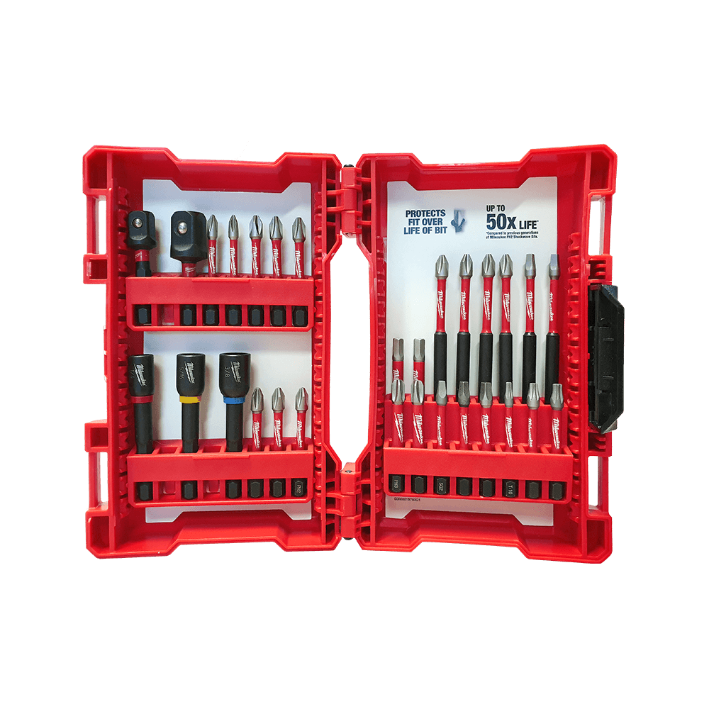 Milwaukee Impact Screwdriver Bit Set - Shockwave - 29 Piece 48324081 461766 48324081