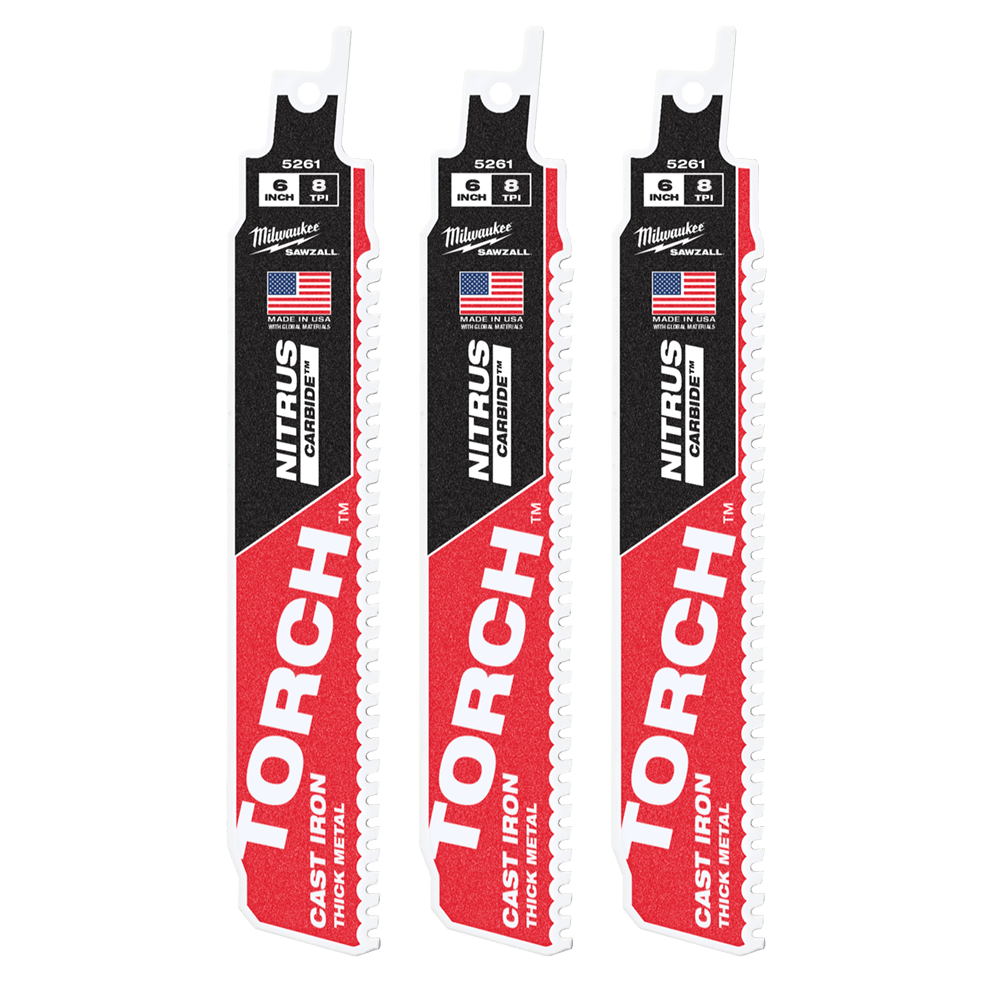 Blade Recip 150mm 7TPI  3pk Sazwall Torch 48005361_462770_48005361