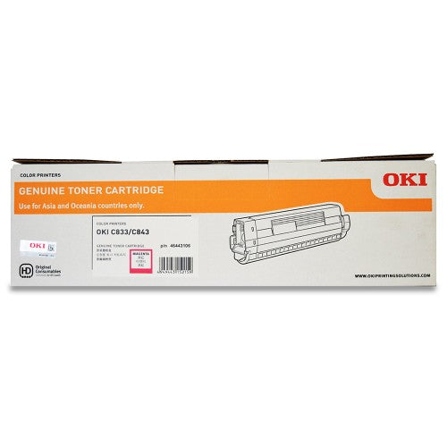 OKI C833N 46443106 OEM Laser Toner Cartridge 10000Pg Magenta_9026748_46443106