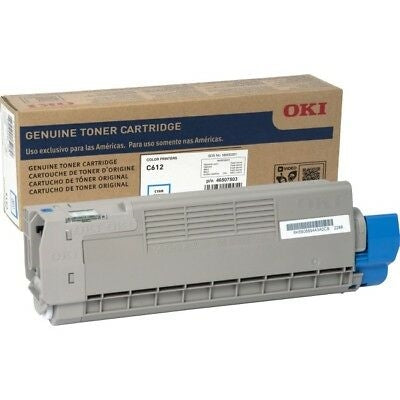 OKI C612 46507511 OEM Laser Toner Cartridge 6000Pg Cyan_1049978_46507511