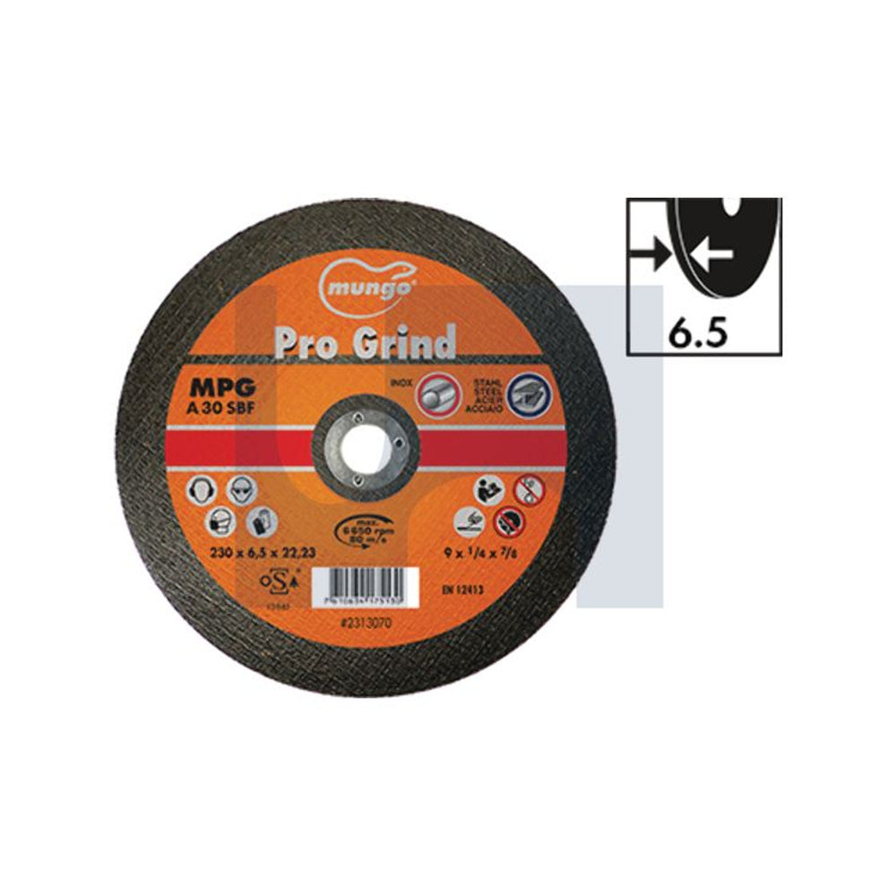 Mpg Pro Grind Grinding Disc 6.5 Mungo 125 6.5 - Pk 10_40092641_MUDMPGPG2312570
