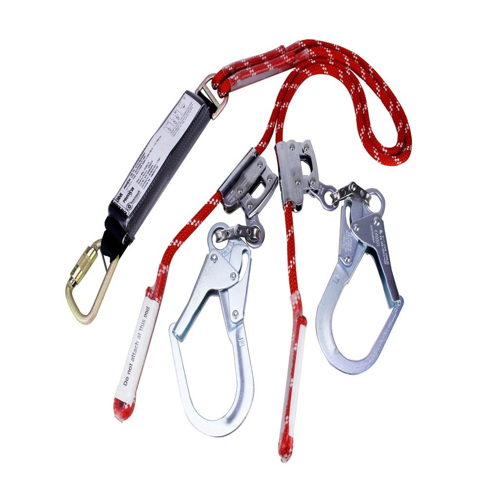 Lanyard Rope Twin Leg 2m Adjustable + Triple Action Karabiners PROTECTA_471980_7012873994