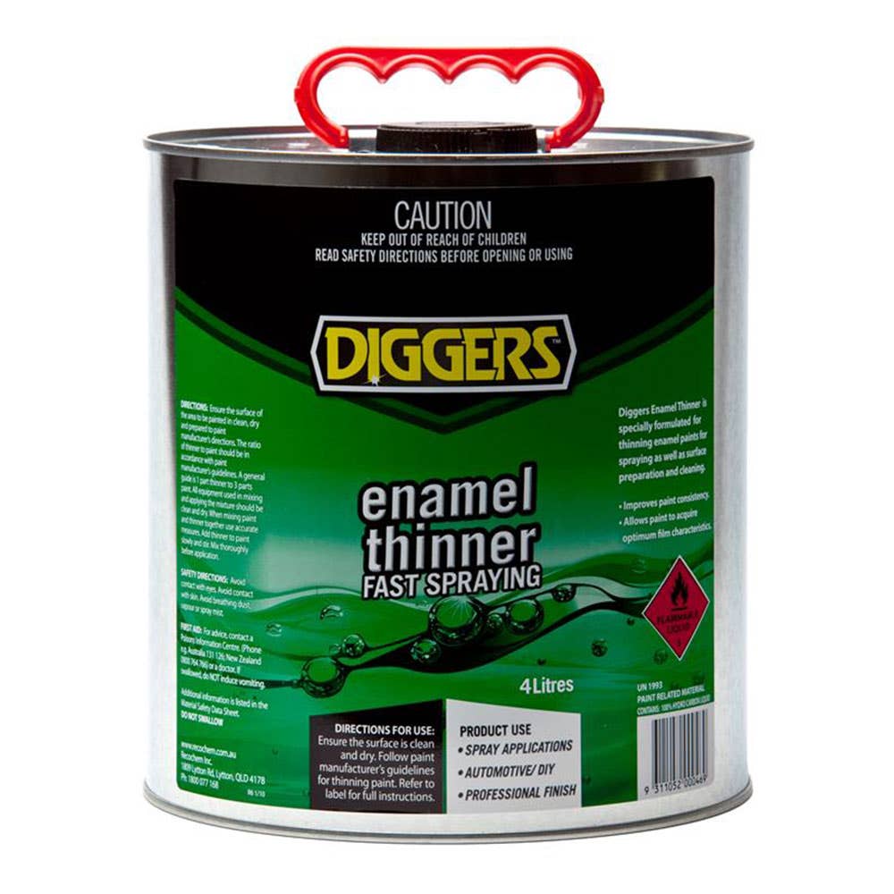 Paint Thinners Enamel 4L Diggers 4725001 17032-4DIGN