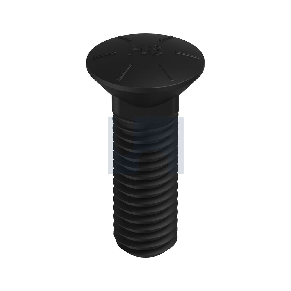 Unc Plow Bolt Sq Neck Plain Hec/Grade 8 3/8'' Unc 1-1/4'' - Pk 200_40090041_CBPG8PC0370125