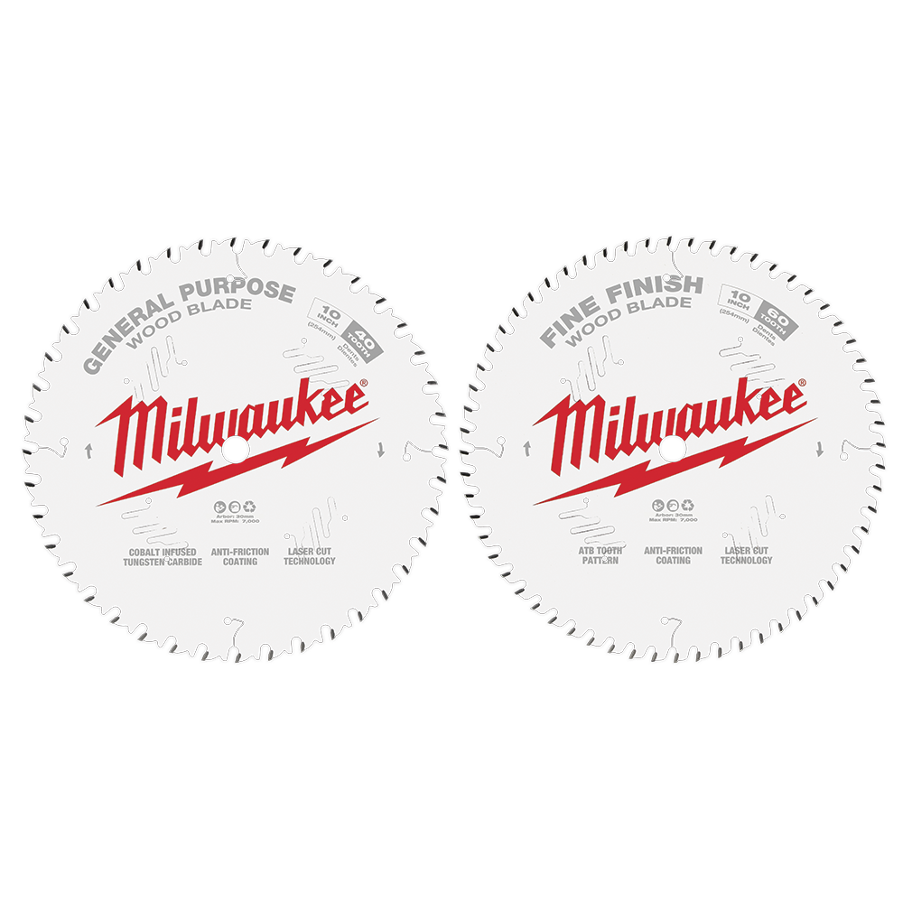 10'' 254mm 40T + 60T Two Pack Blades 47500124 48408036