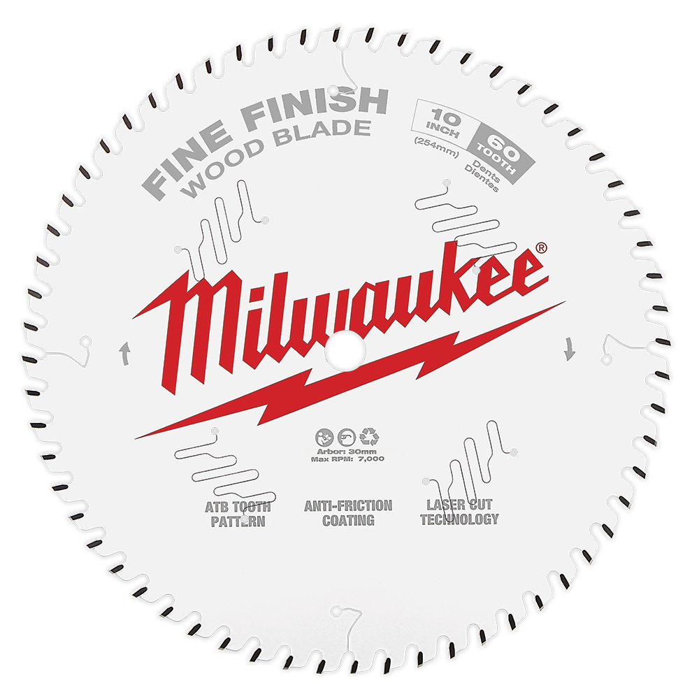 10'' 254mm 60T FINE FINISH Blade 47500125 48408028