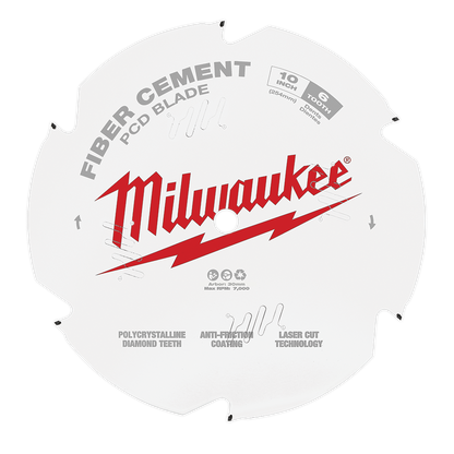 10'' 254mm 6T Fibre Cement Circular Saw Blade PCD 47500126 48409010