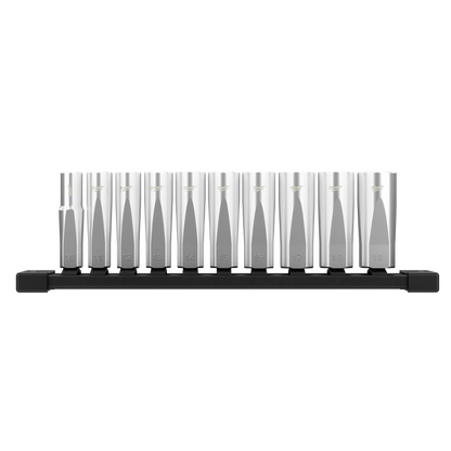 3/8'' Drive 10pc Metric Deep Socket Set with Storage Rail 47500265 48229505