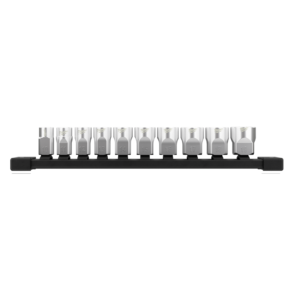 3/8'' Drive 10pc Metric Socket Set with Storage Rail 47500266 48229503