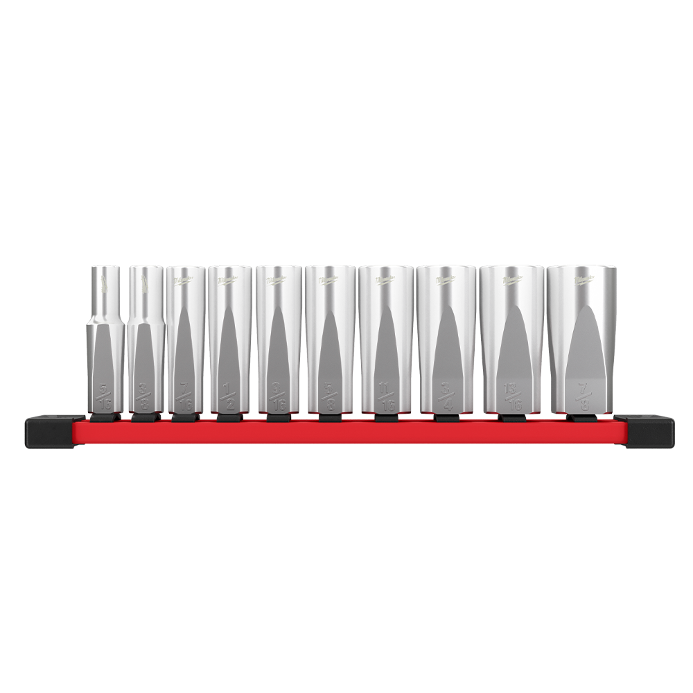 3/8'' Drive 10pc AF Deep Socket Set with Storage Rail 47500267 48229405