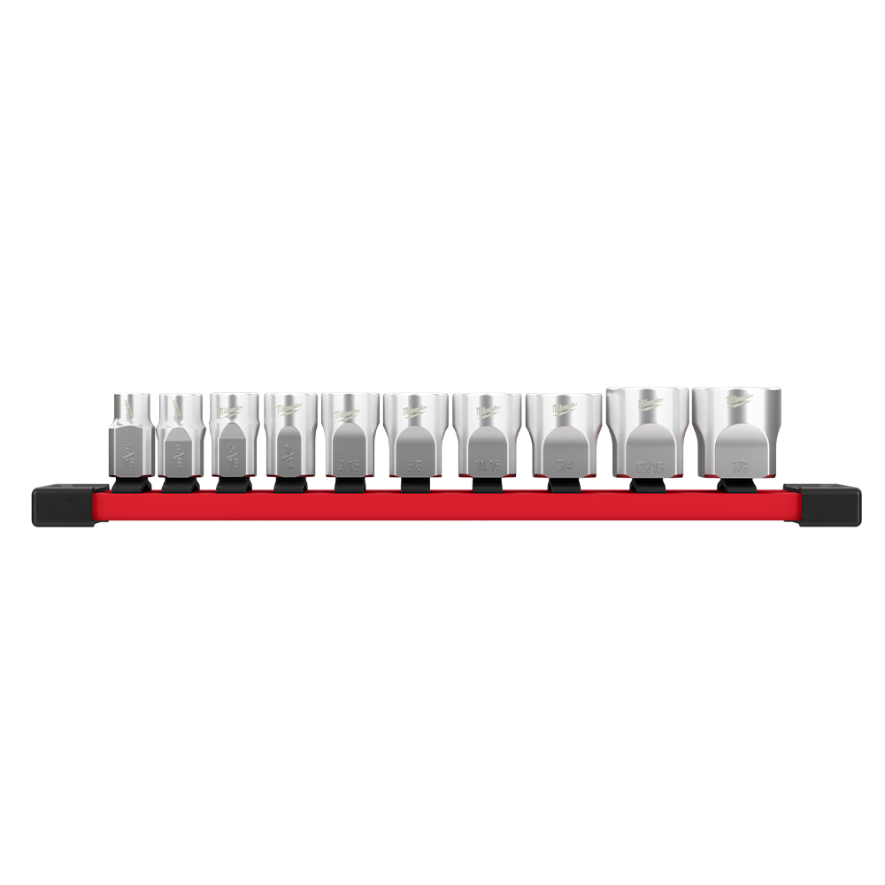 3/8'' Drive 10pc AF Socket Set with Storage Rail 47500268 48229403