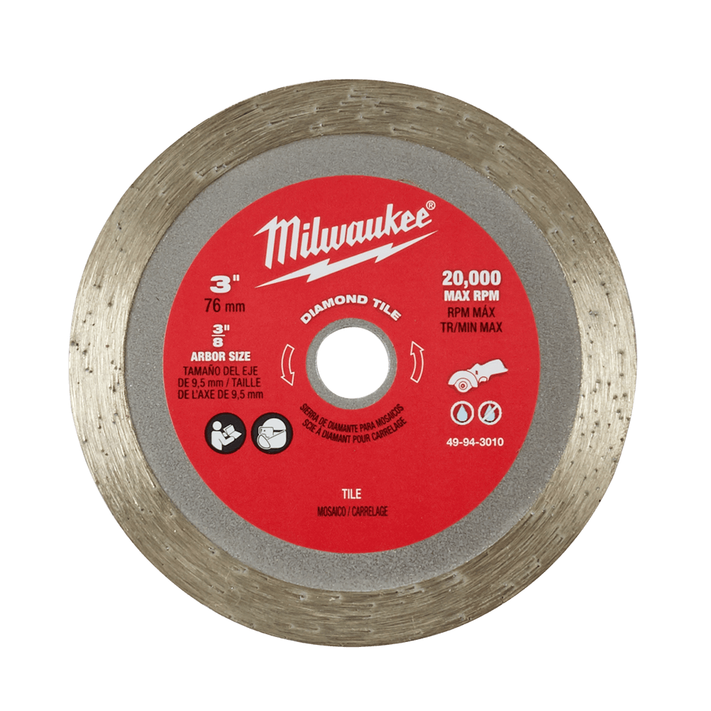 M12 FUEL 3'' Compact Cut Off Tool Diamond Tile Blade 47500714 49943010