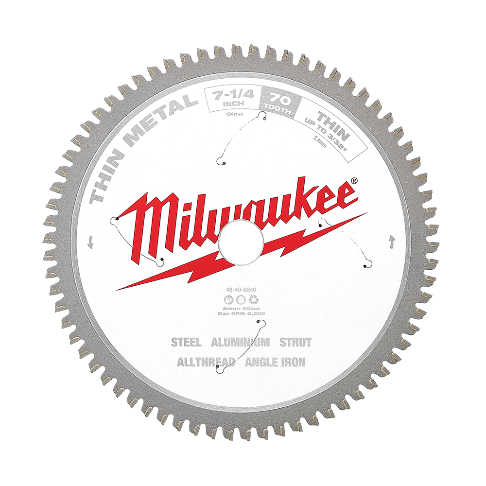Metal saw blade 184mm (7-1/4'') 70T Thin Metal Circ Saw Blade 47500777 48408240