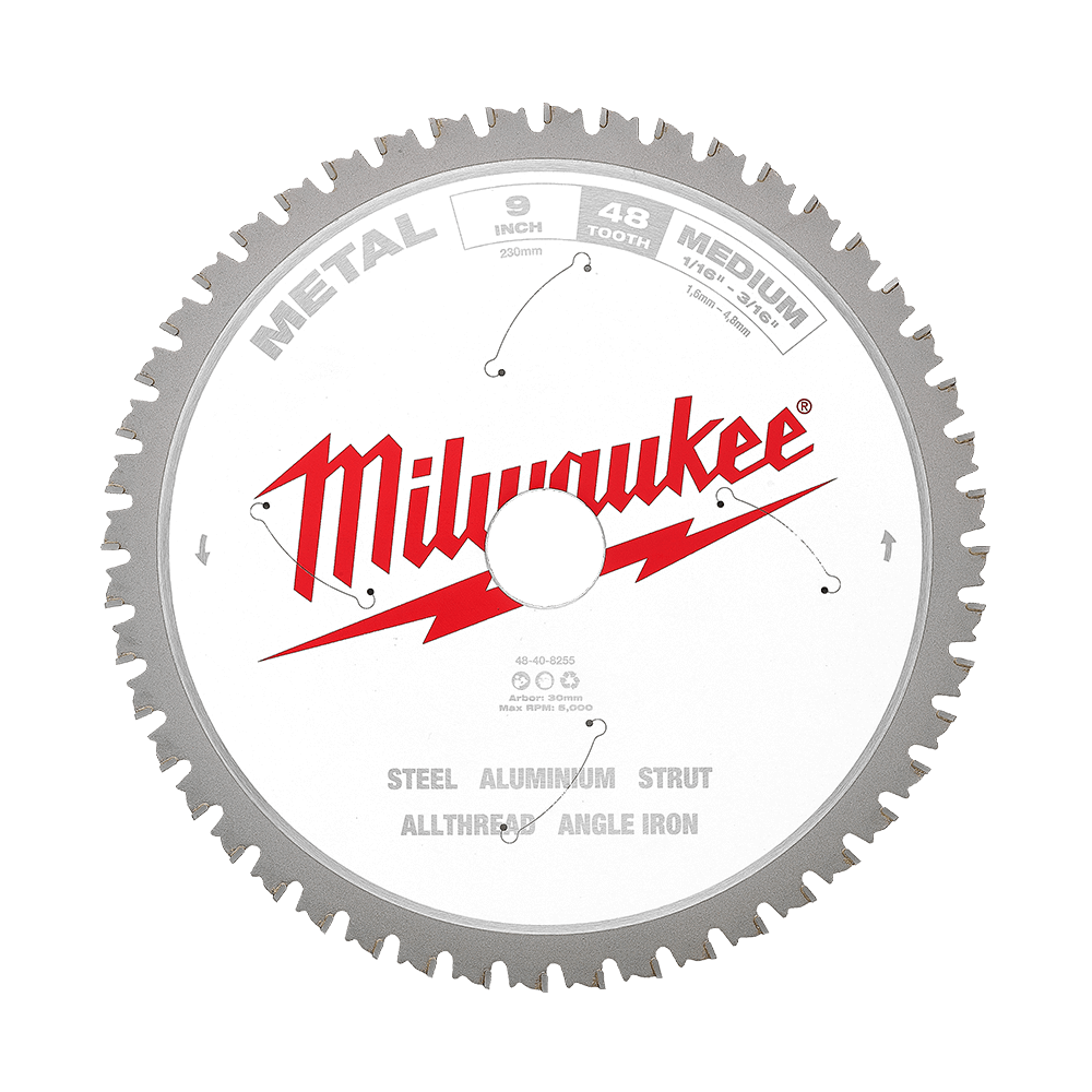 Metal saw blade 230mm (9'') 48T Medium Metal Circ Saw Blade 47500778 48408255
