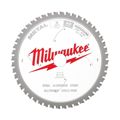 Metal saw blade 230mm (9'') 48T Medium Metal Circ Saw Blade 47500778 48408255