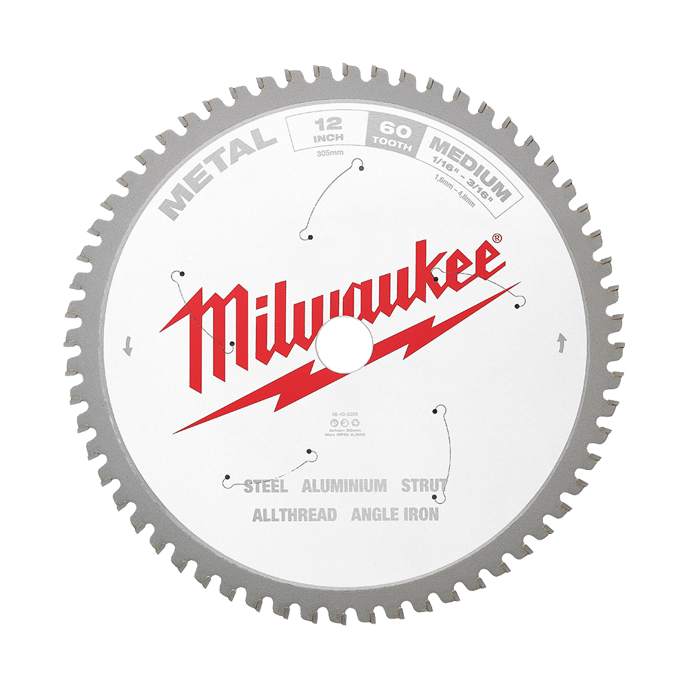 Metal saw blade 305mm (12'') 60T Medium Metal Circ Saw Blade 47500779 48408265