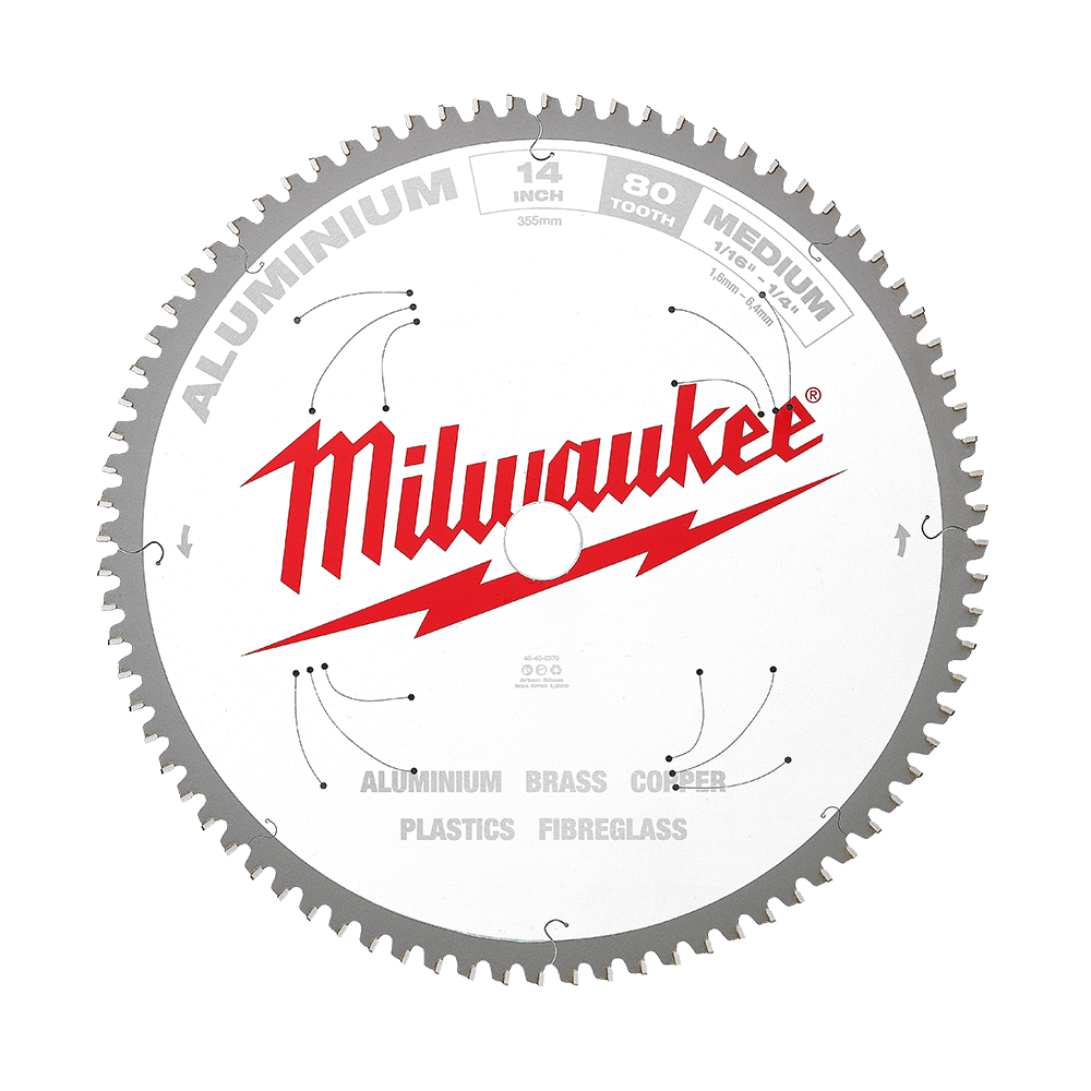 Metal saw blade 355mm (14'') 80T Aluminium Circ Saw Blade 47500780 48408370