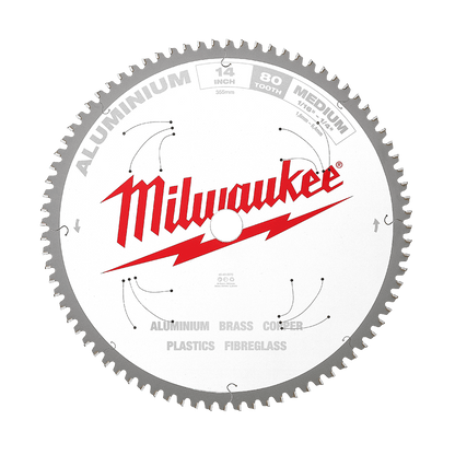 Metal saw blade 355mm (14'') 80T Aluminium Circ Saw Blade 47500780 48408370