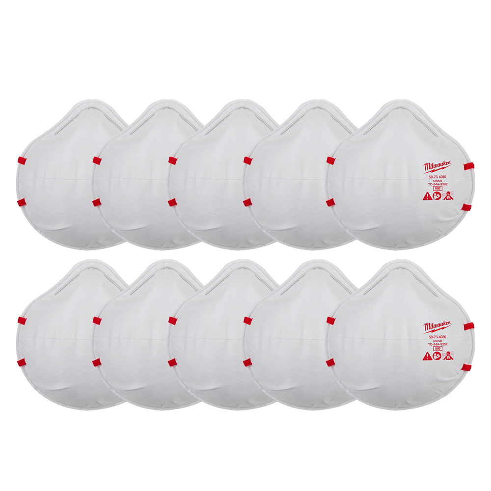 N95 Disposable Respirators 10pk 47500789 48734034