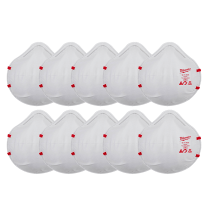 N95 Disposable Respirators 10pk 47500789 48734034