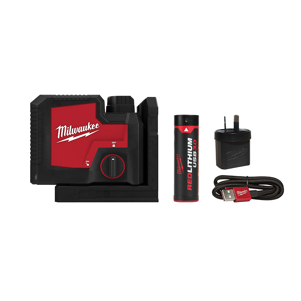 REDLITHIUM USB Rechargeable 3 Point Laser Kit (1x 3.0Ah Case) 47500845 L43PL-301C